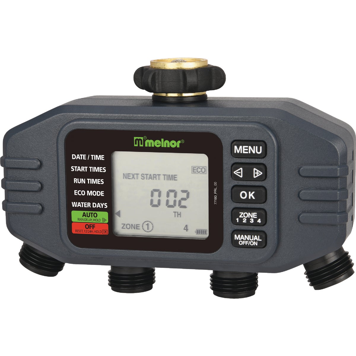 Melnor Hydrologic Electronic 4-Zone Day Specific Programmable Water Timer