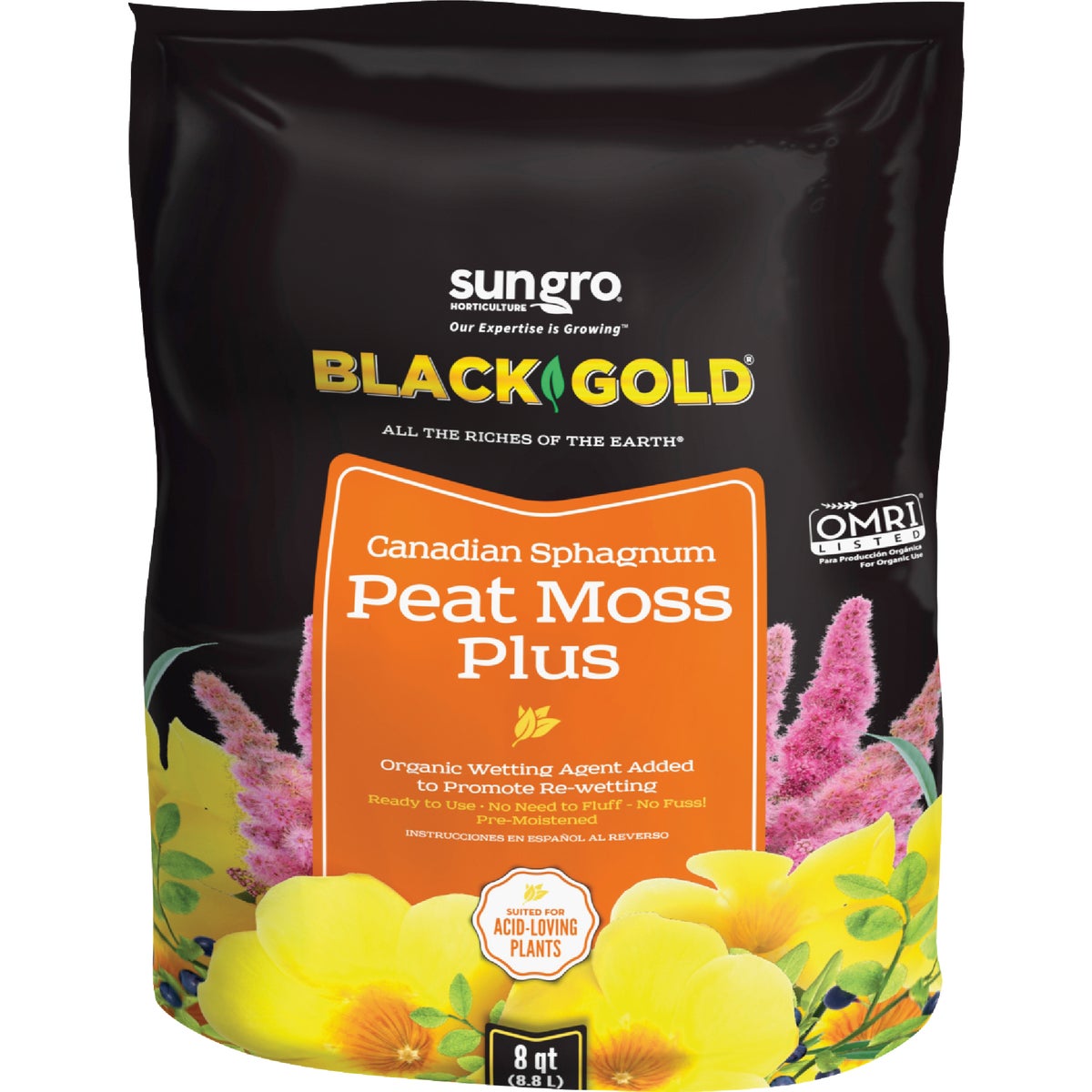 Black Gold 3 Lb. 8 Qt. Sphagnum Peat Moss Plus
