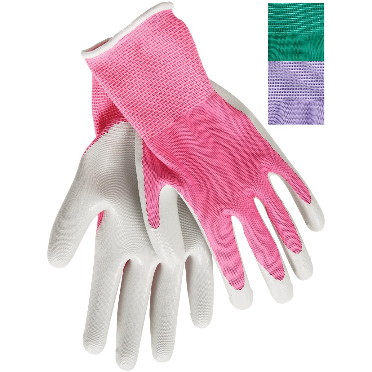 Best Garden Accent Women's 1 Size Fits All Nitrile Coated Garden Glove