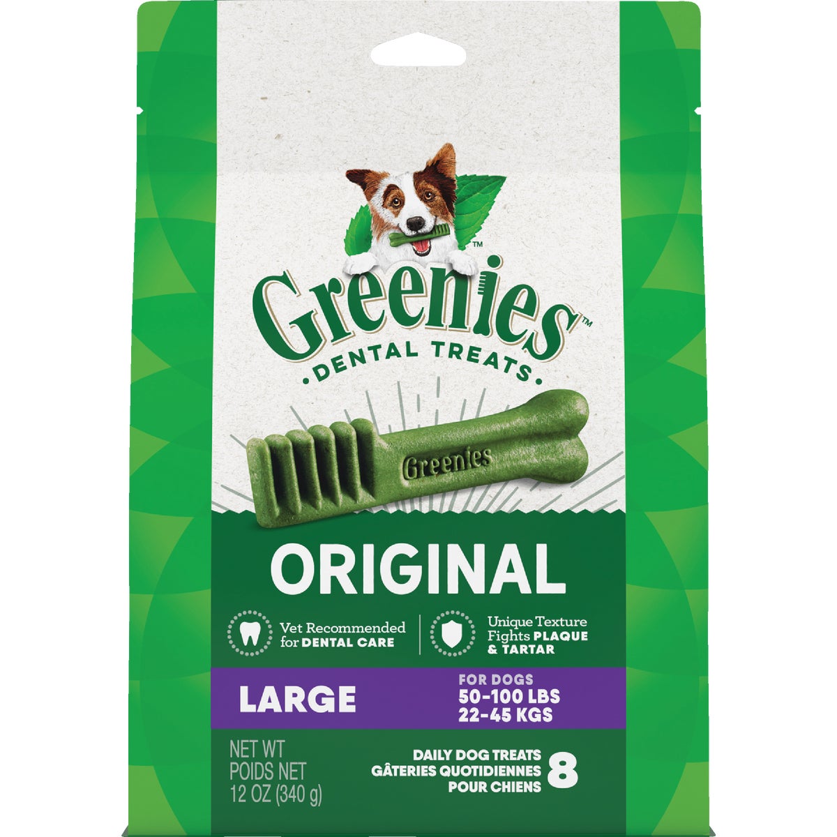 Greenies Large Dog Original Flavor Dental Dog Treat (8-Pack)