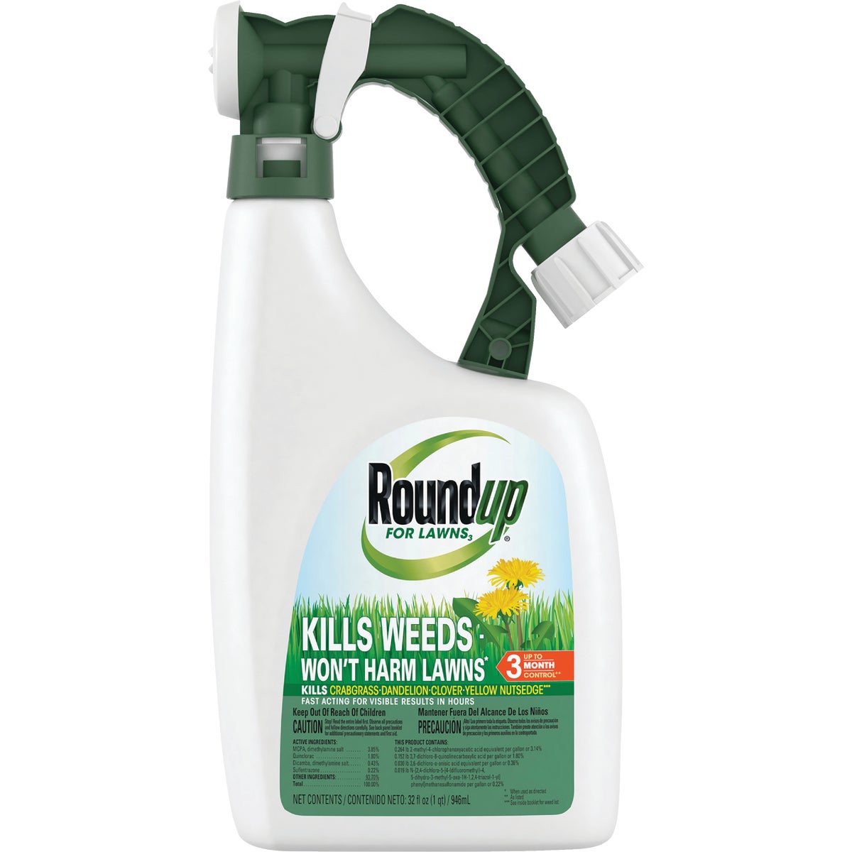 Roundup For Lawns 32 Oz. Ready To Spray Northern Formula Weed Killer