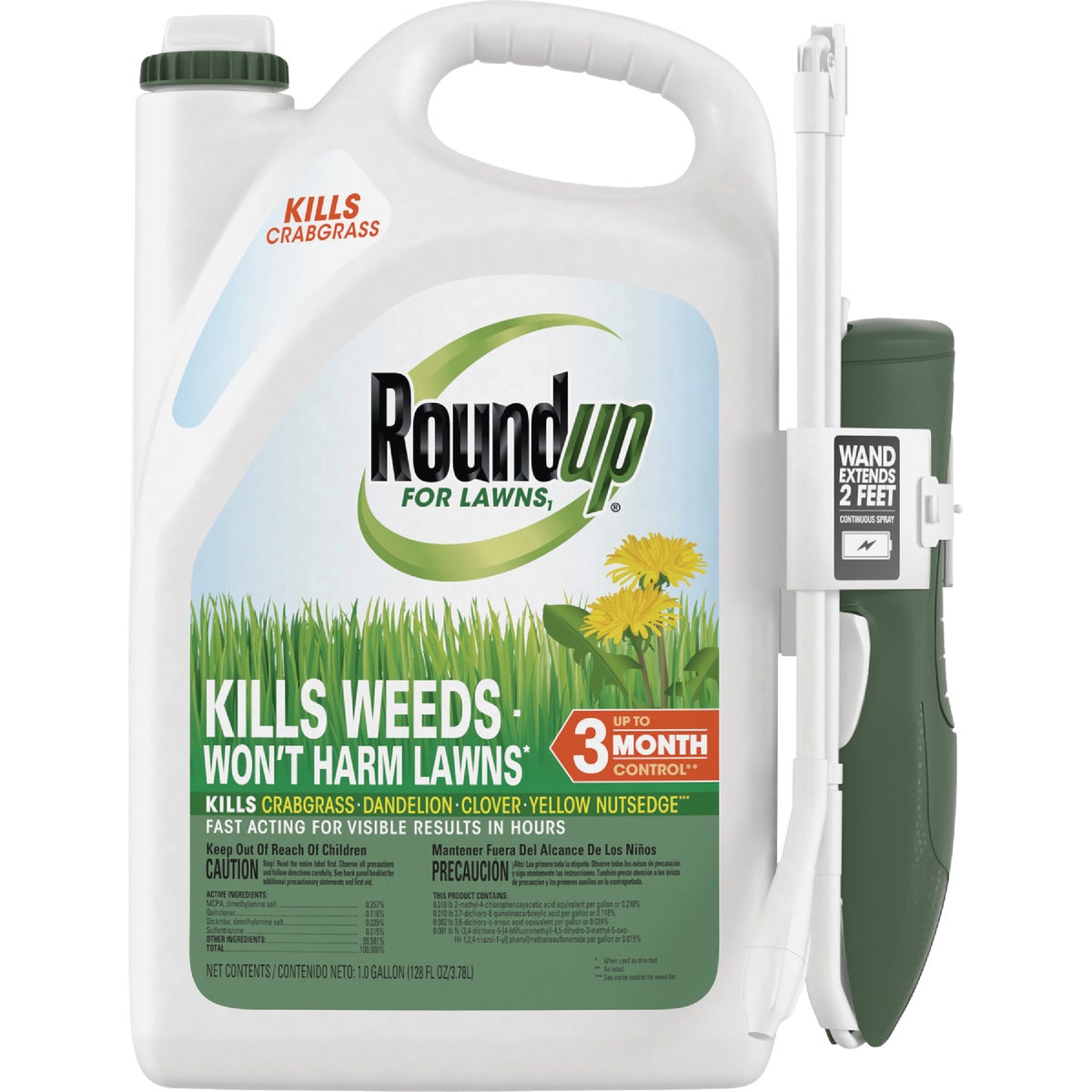 Roundup For Lawns 1 Gal. Ready To Use Wand Sprayer Northern Formula Weed Killer