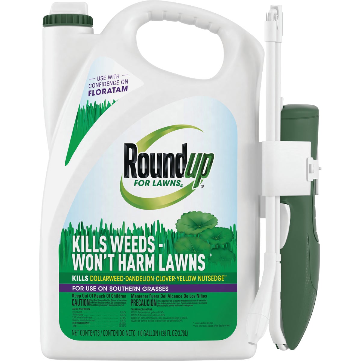 Roundup For Lawns 1 Gal. Ready To Use Wand Sprayer Southern Formula Weed Killer