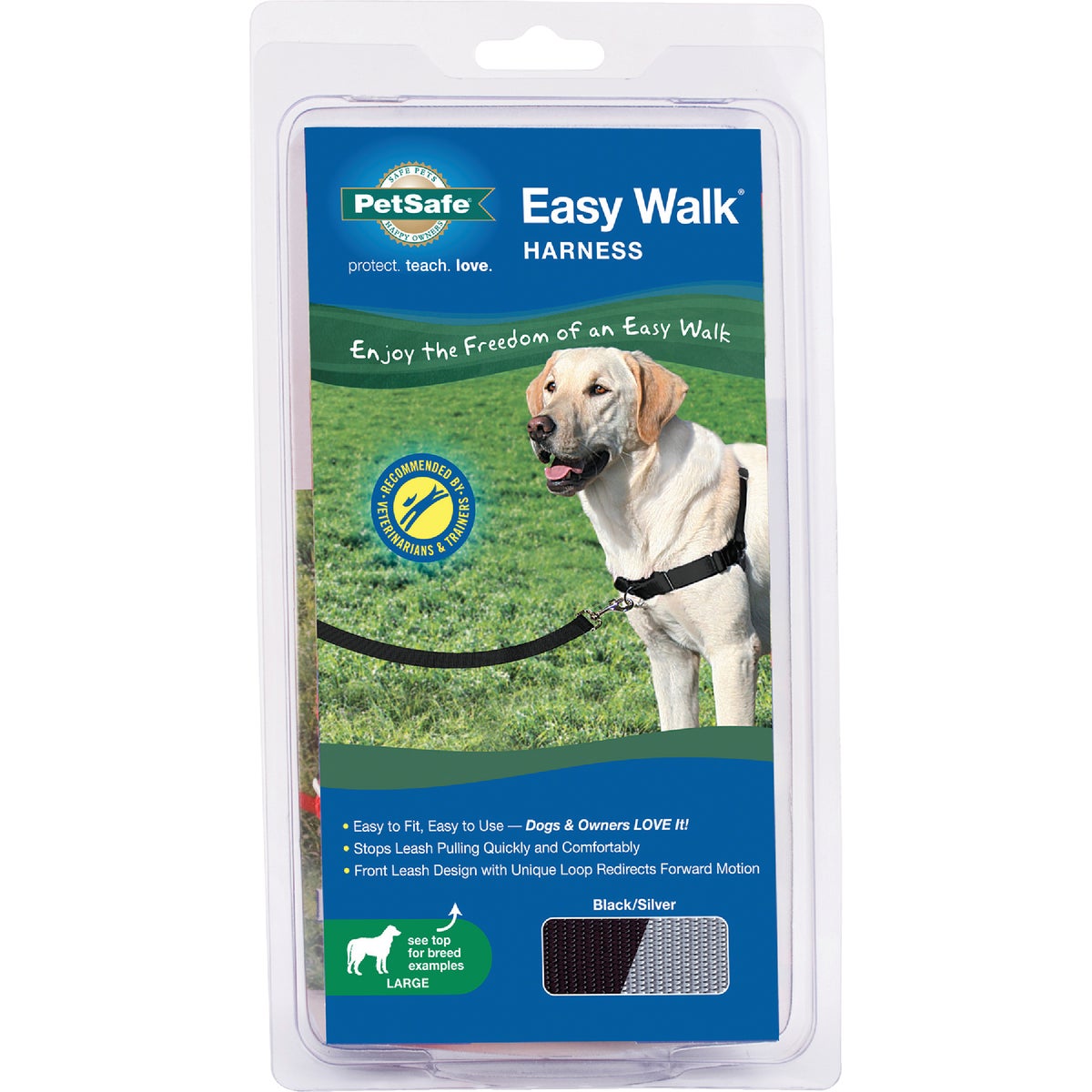 Petsafe Easy Walk 27 In. to 40 In. Black Nylon Harness