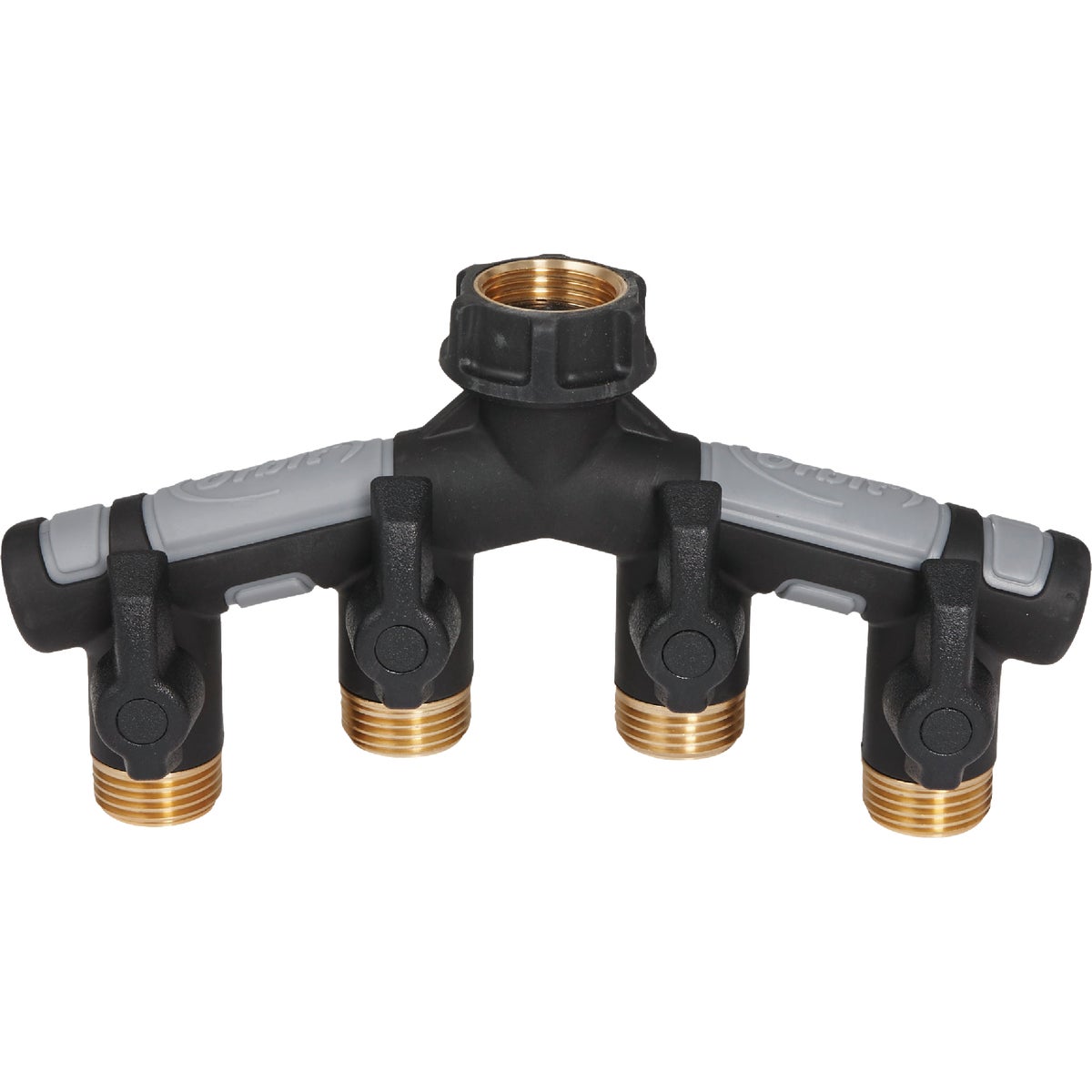 Orbit Pro Flo Metal 4-Outlet Hose Shutoff Manifold