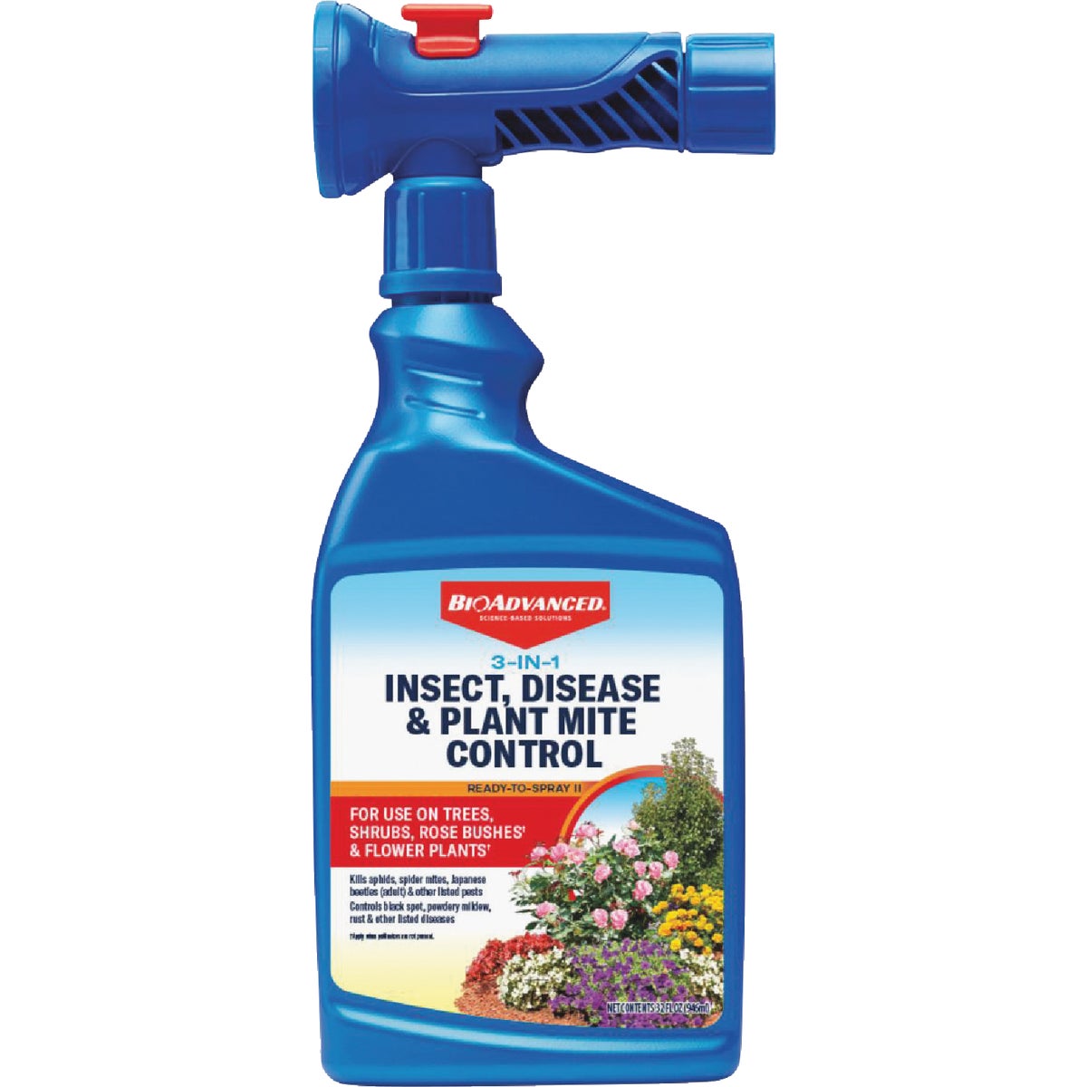 BioAdvanced 3-In-1 32 Oz. Ready To Spray Hose End Insect & Disease Killer