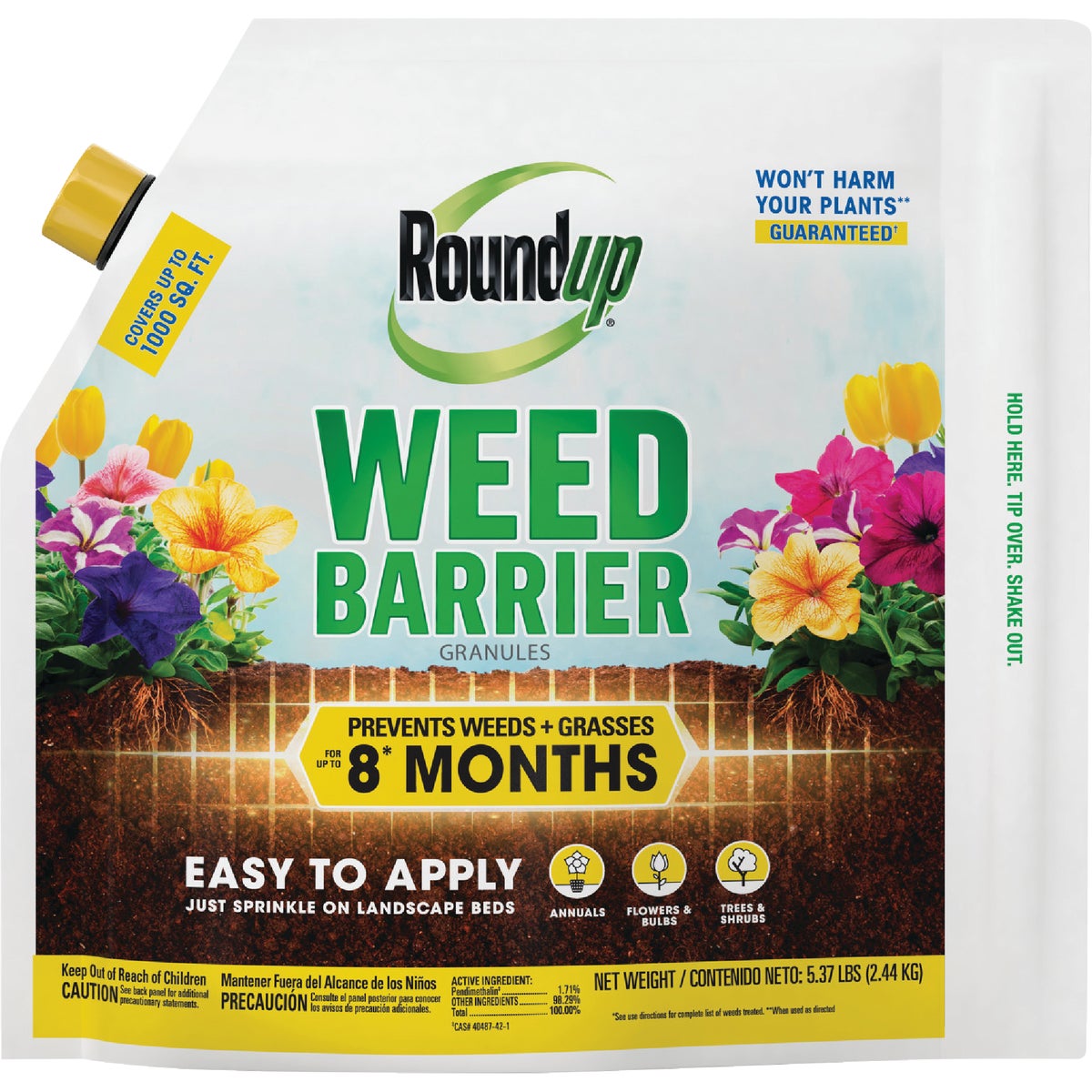 Roundup 5.4 Lb. Ready To Use Granules Landscape Weed Preventer