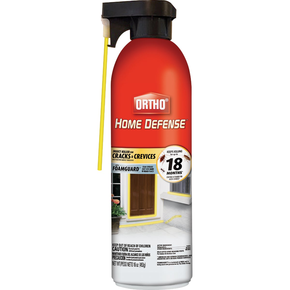 Ortho Home Defense 16 Oz. Ready To Use Aerosol Foaming Cracks & Crevices Insect Killer