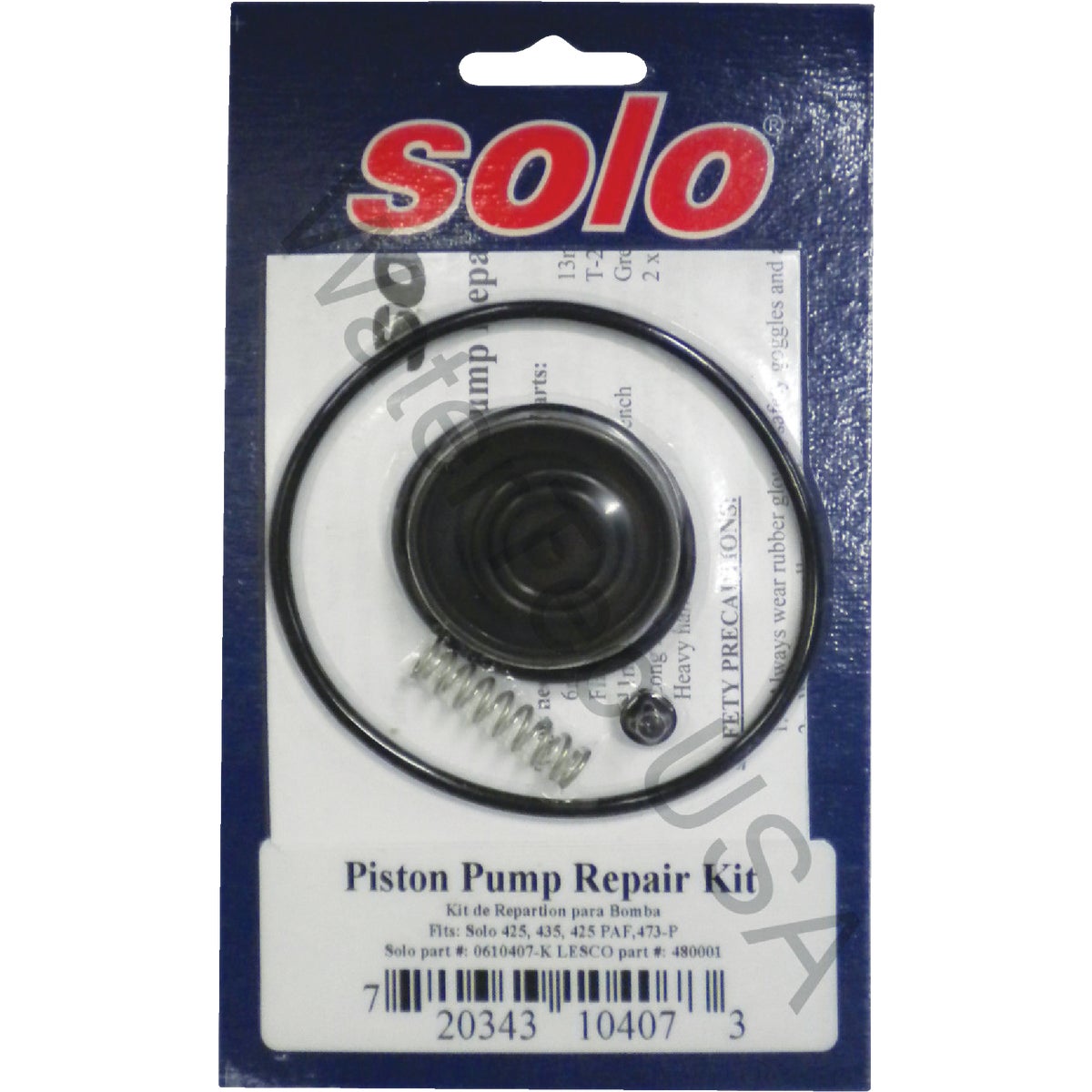 Solo Piston Pump Repair Kit