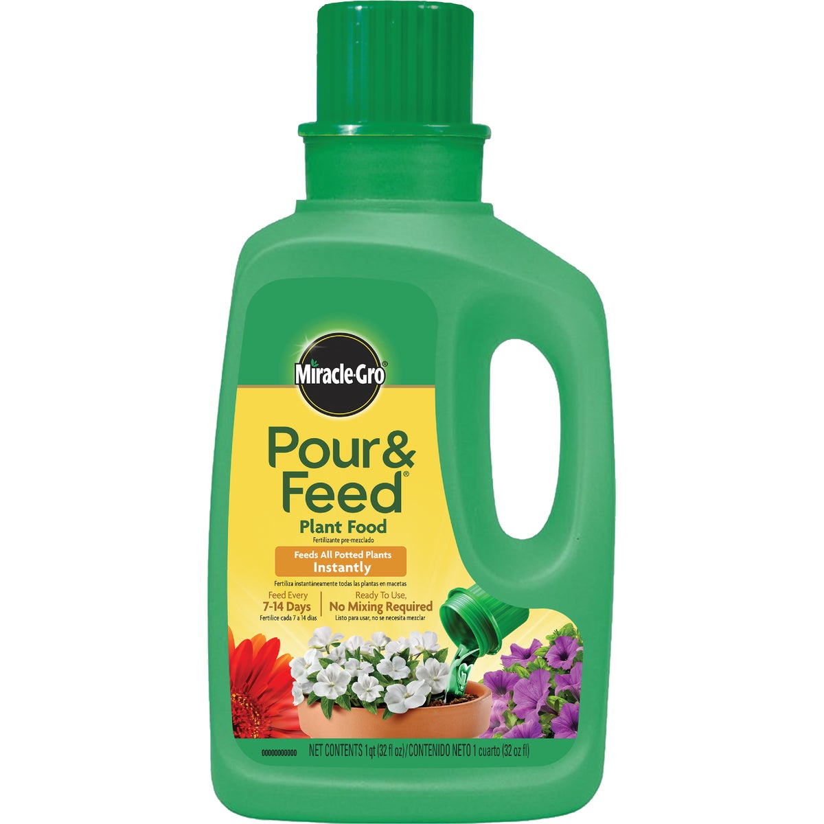 Miracle-Gro Pour & Feed 32 Oz. 0.02-0.02-0.02 Ready To Use Liquid Plant Food