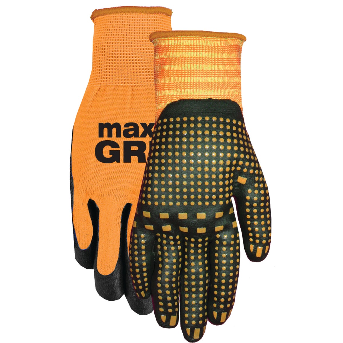 Midwest Quality Glove Max Grip Men's Large Nitrile Coated Glove