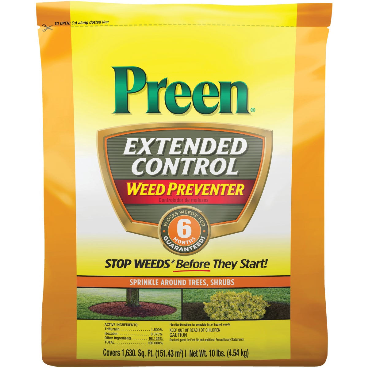 Preen Extended Control Weed Preventer, 10 Lb.