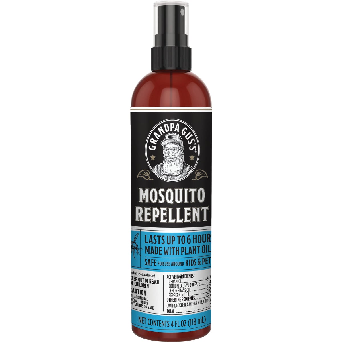 Grandpa Gus's 4 Oz. All Natural Mosquito Repellent Pump Spray