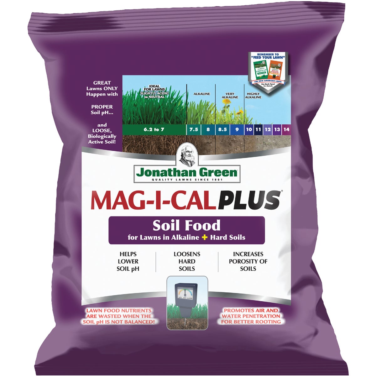 Jonathan Green MAG-I-CAL Plus 18 Lb. 5000 Sq. Ft. 18% Calcium Lawn Fertilizer For Alkaline Soil