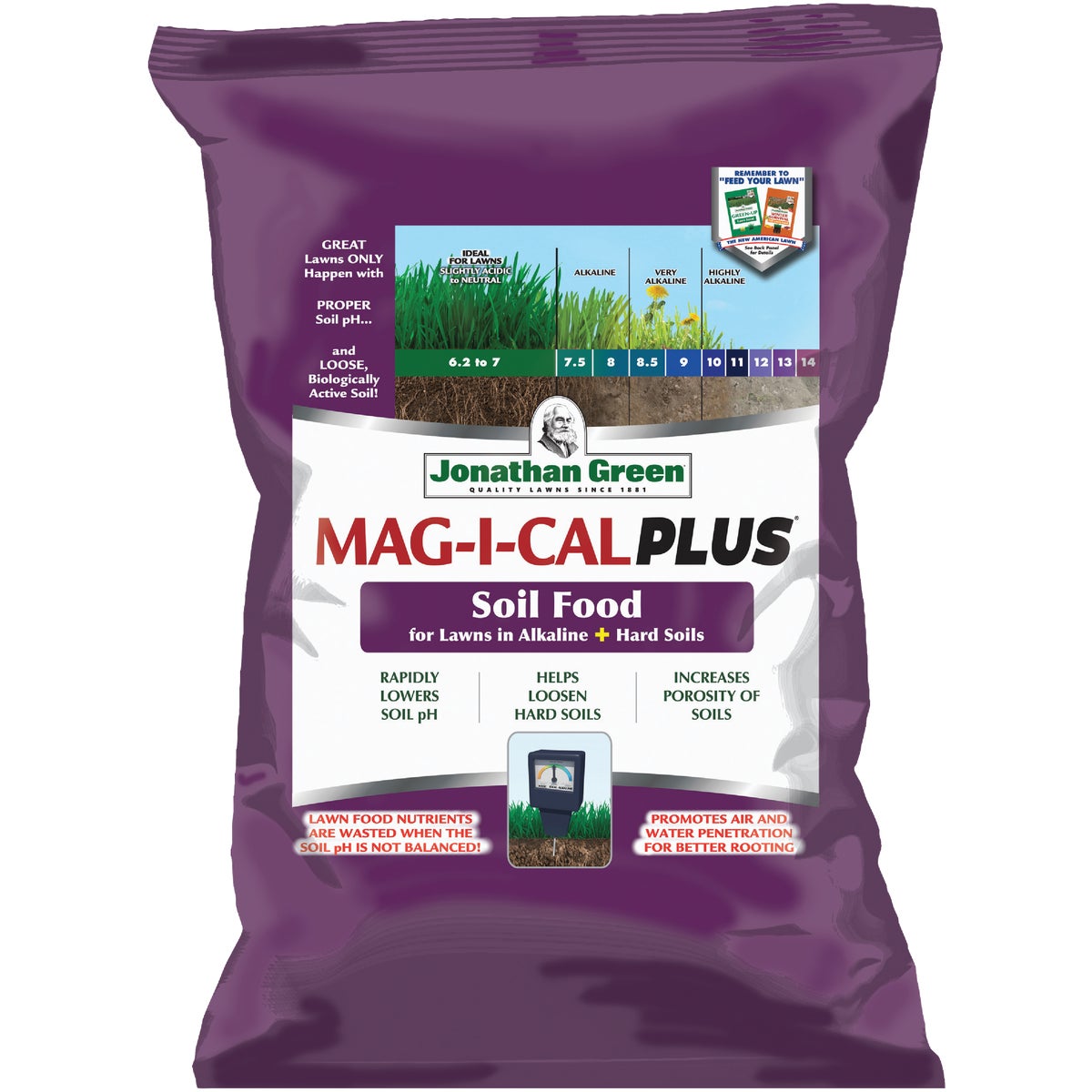 Jonathan Green MAG-I-CAL Plus 54 Lb. 15,000 Sq. Ft. 18% Calcium Lawn Fertilizer For Alkaline Soil