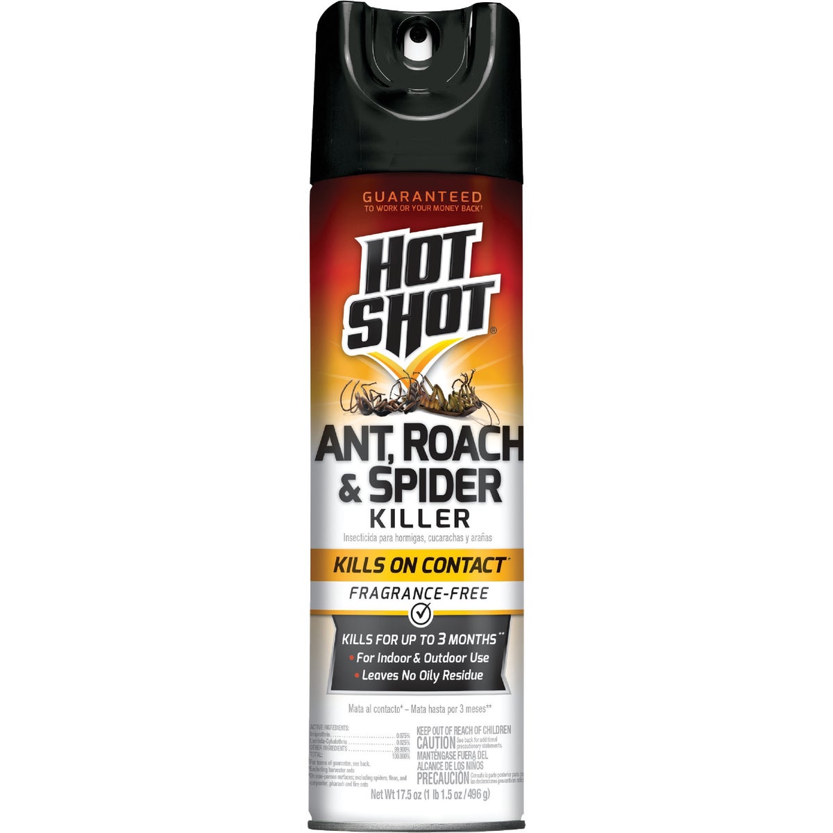 Hot Shot 17.5 Oz. Fragrance-Free Aerosol Spray Ant, Roach, & Spider Killer