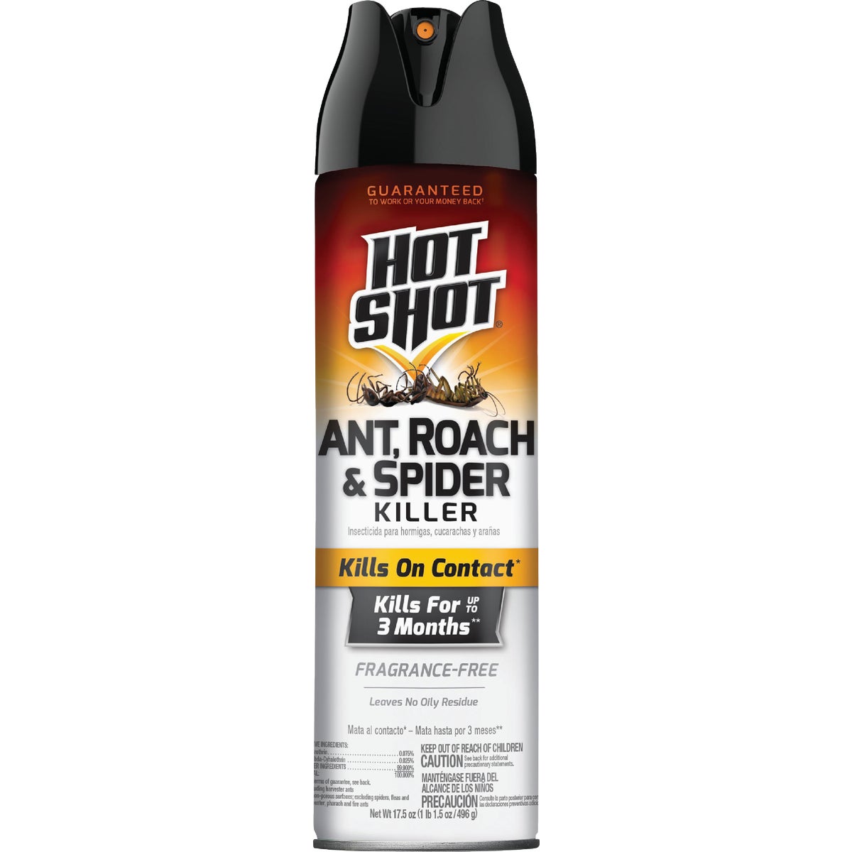 Hot Shot 17.5 Oz. Fragrance-Free Aerosol Spray Ant, Roach, & Spider Killer