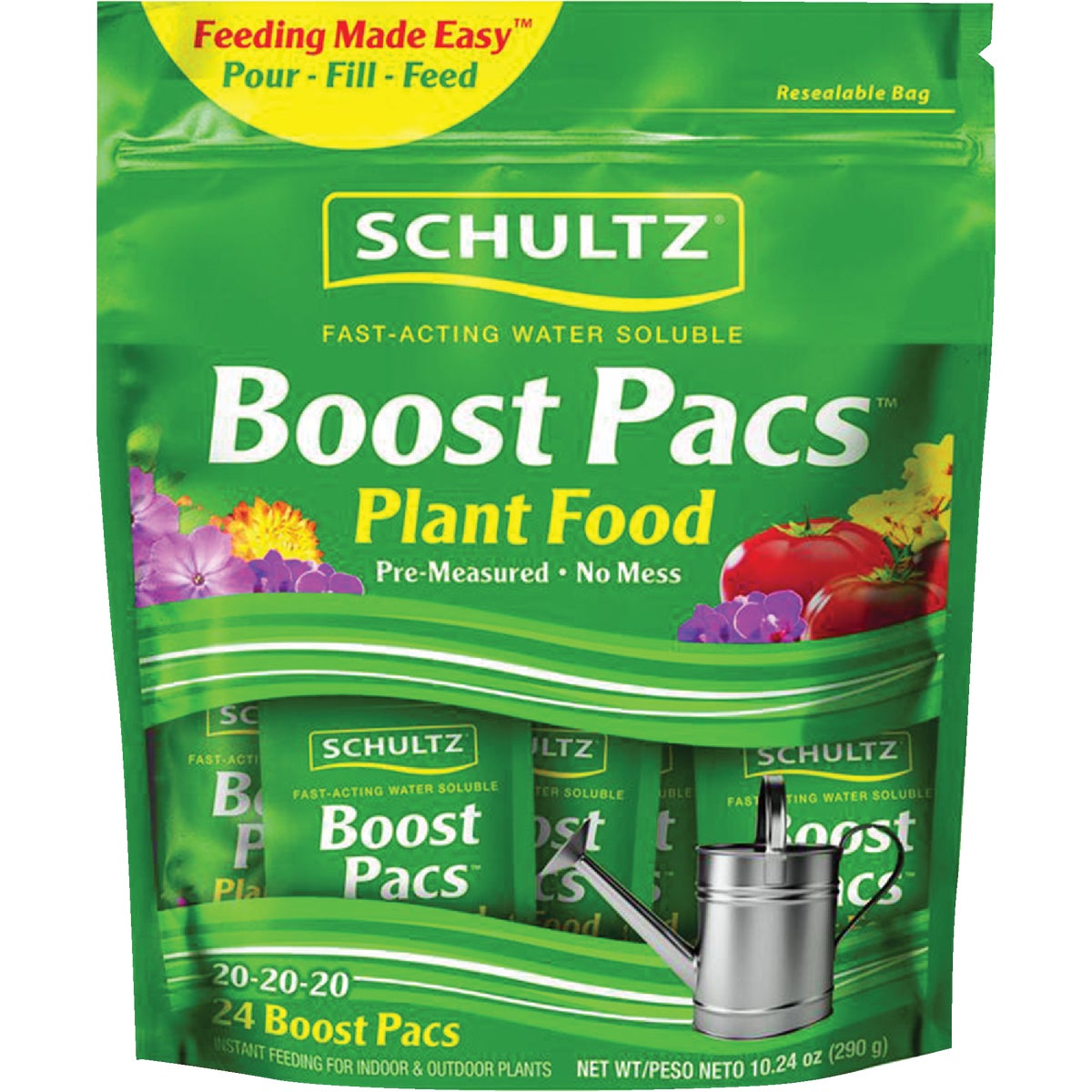 Schultz Boost Pacs 10.24 Oz. 20-20-20 Dry Plant Food (24-Pack)