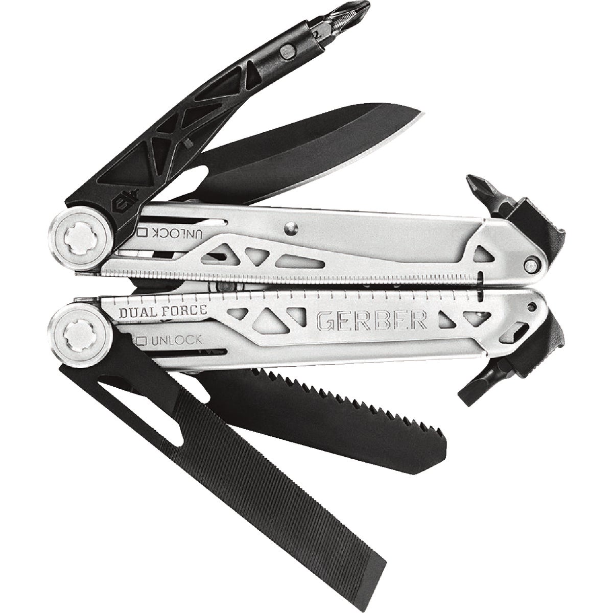 Gerber Dual Force 12-In-1 Stainless Steel Multi-Tool