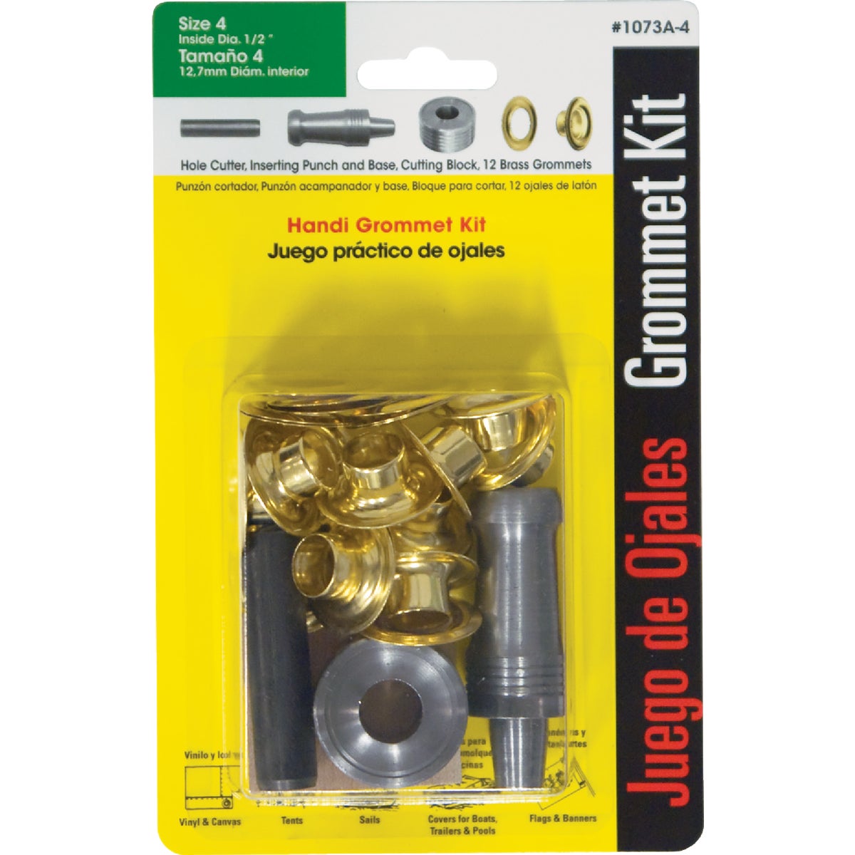 Lord & Hodge 1/2 In. Brass Grommet Kit