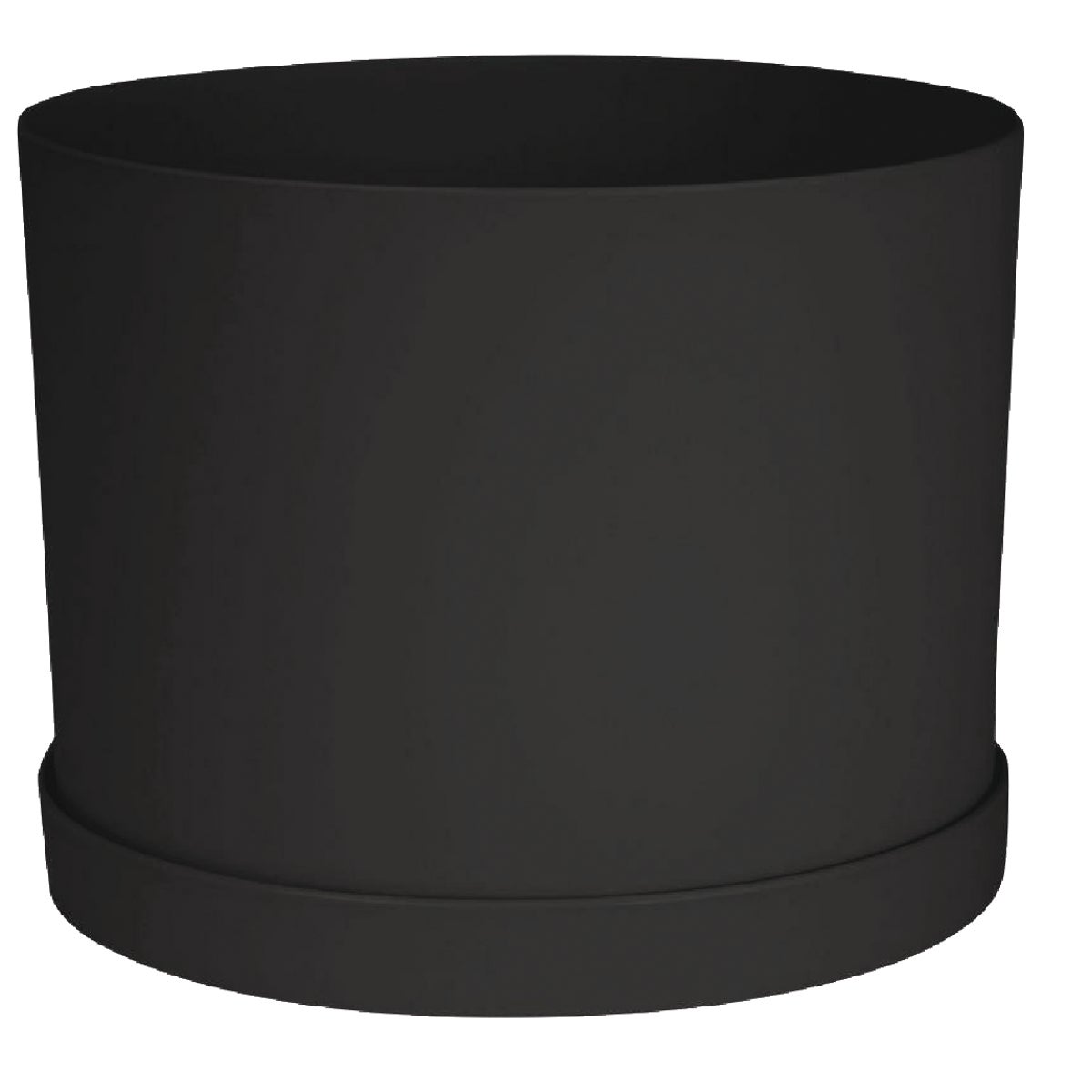 Bloem Mathers Collection 6 In. Black Plastic Planter