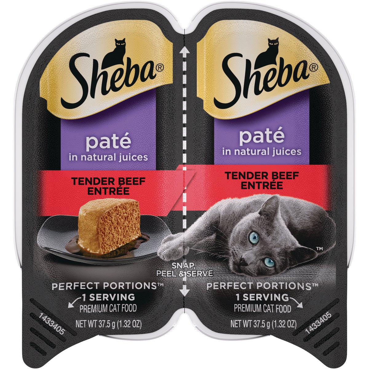 Sheba Perfect Portions Pate 2.6 Oz. Adult Tender Beef Wet Cat Food