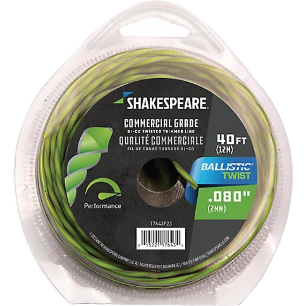 Shakespeare Ballistic Twist 0.080 In. x 40 Ft. Trimmer Line