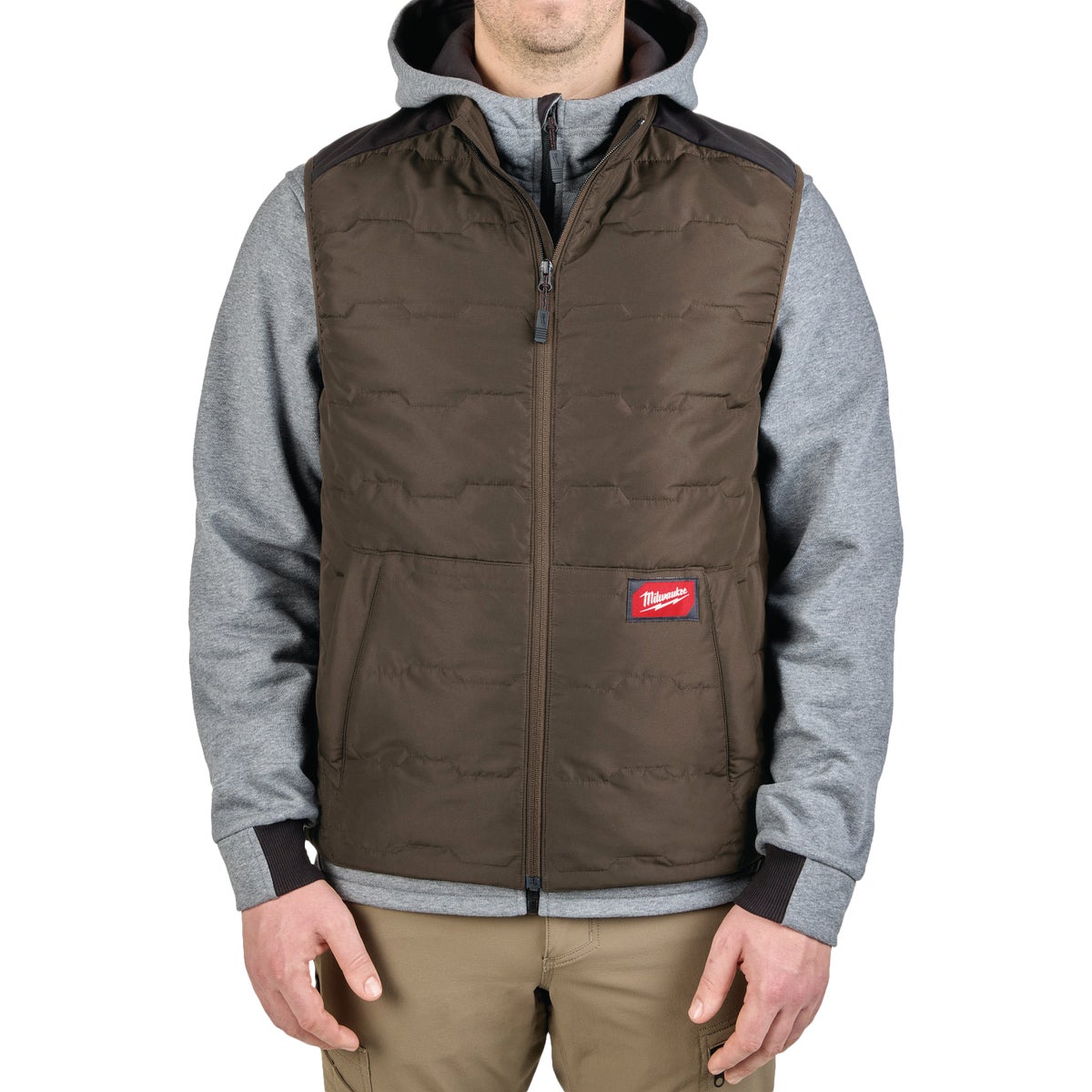 Milwaukee FREEFLEX Men's Medium Brown Lightweight Insulated Vest
