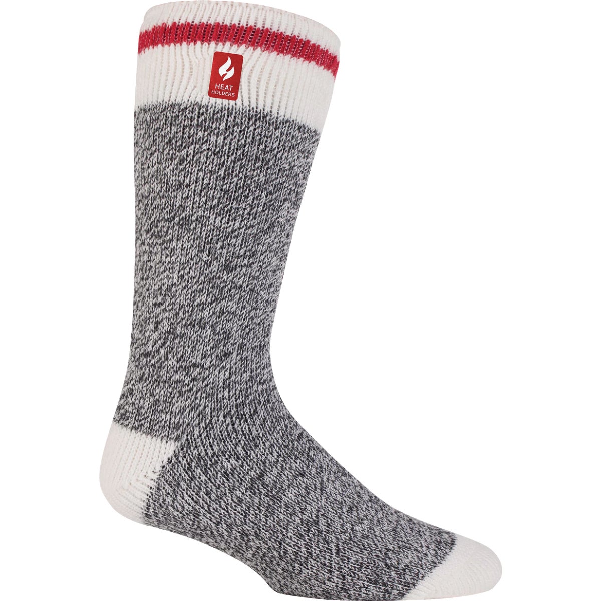Heat Holders Jeffrey Men's 7 to 12 Charcoal Crew Sock