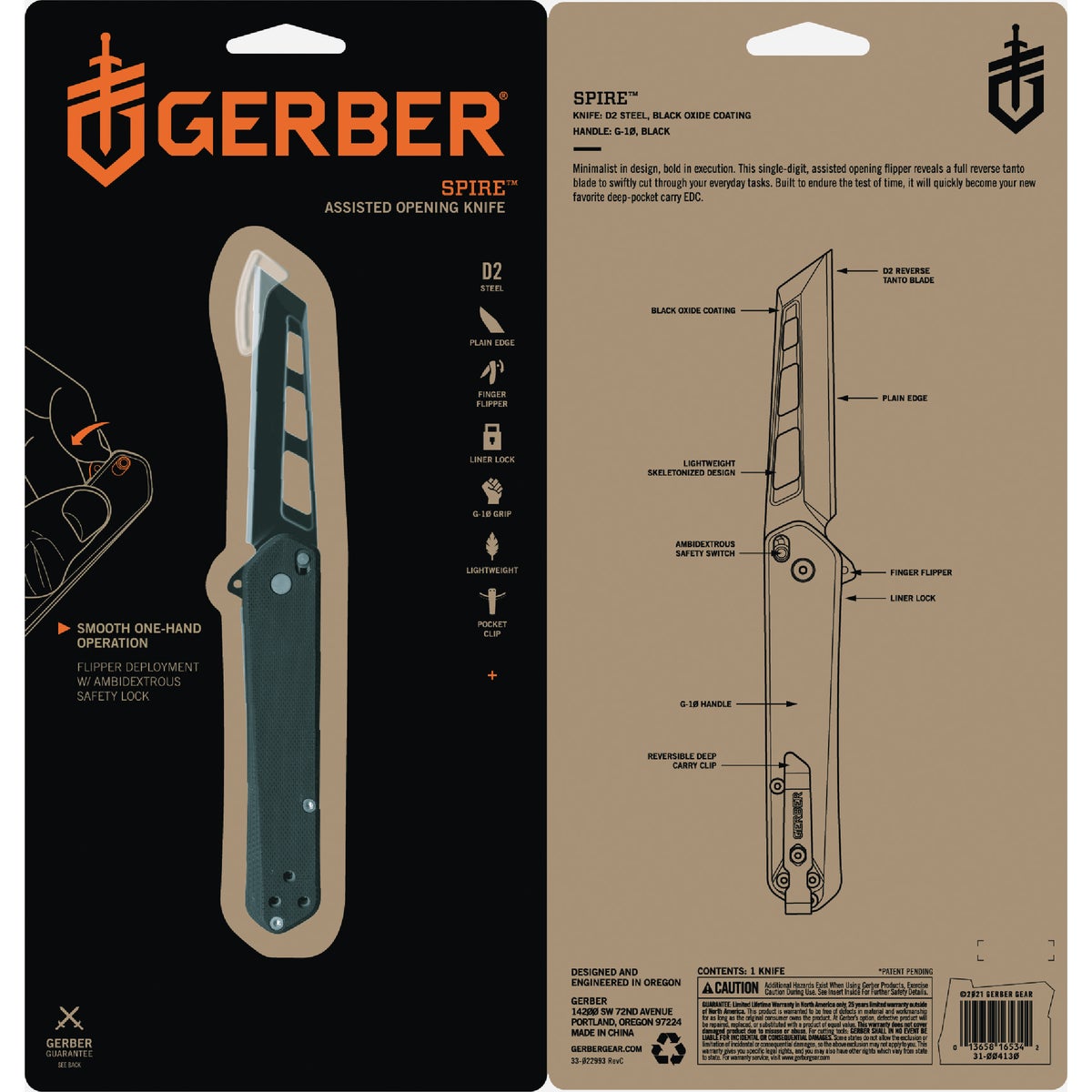 Gerber Spire 2.93 In. Assisted Opening Knife