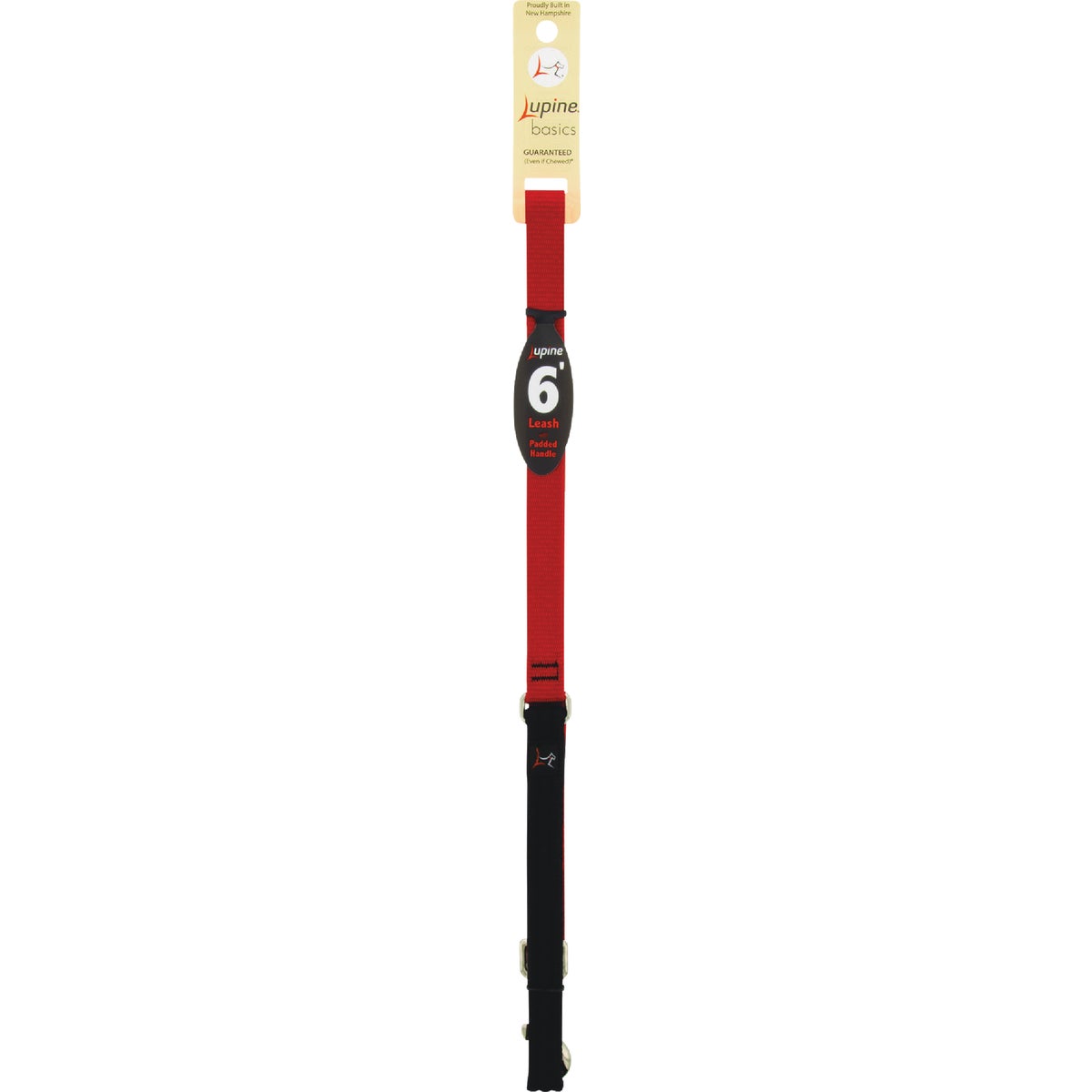 Lupine 3/4 In. x 6 Ft. Red Dog Leash