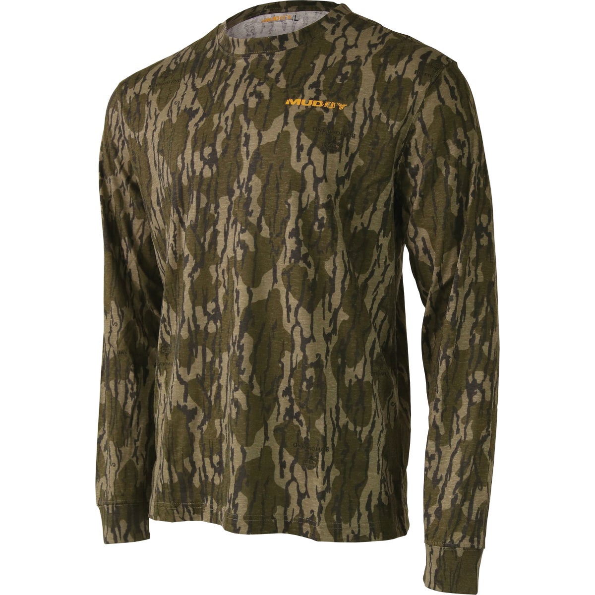 Muddy MTX Men's Large Mossy Oak Bottomland Long Sleeve Cotton Shirt