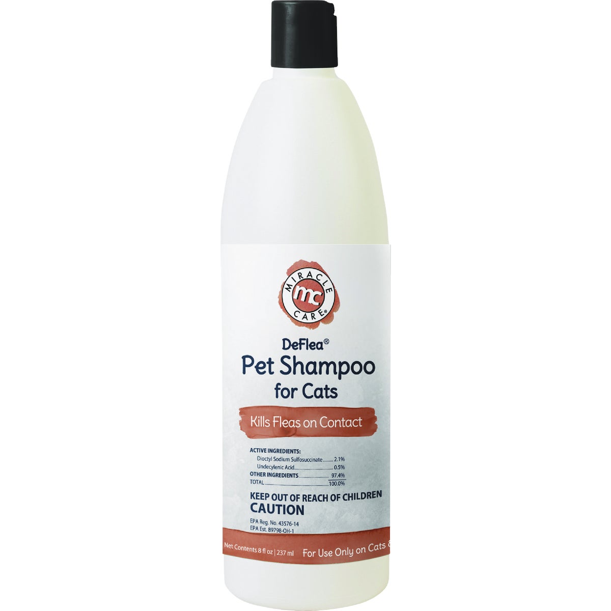 Miracle Care DeFlea 8 Oz. Cat Shampoo