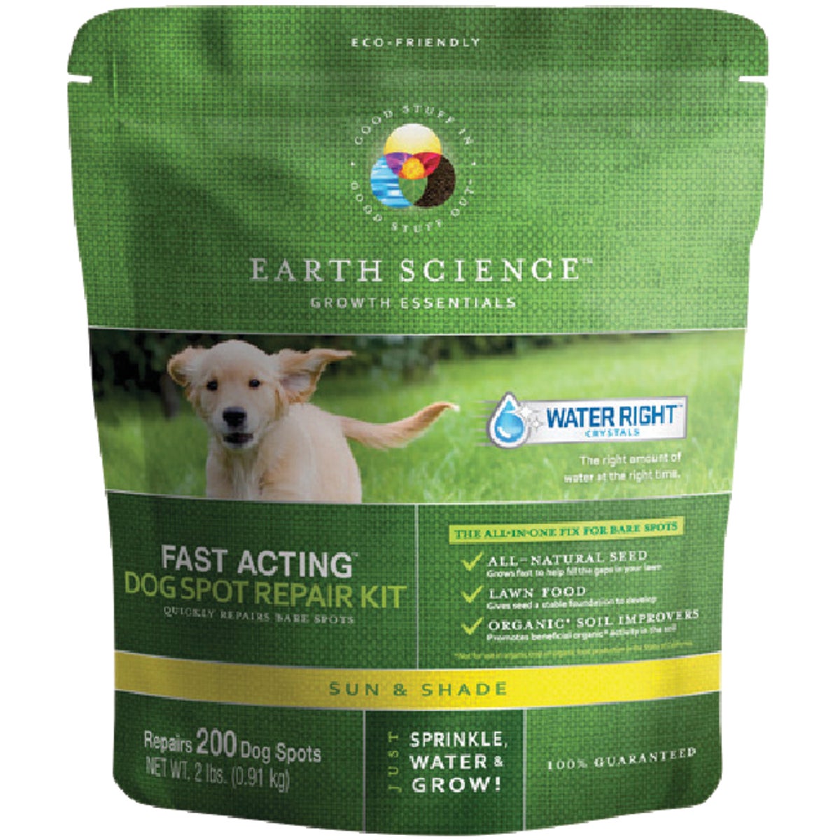 Earth Science 2Lb. Covers Up to 300 Dog Spots Sun & Shade Grass Patch & Repair
