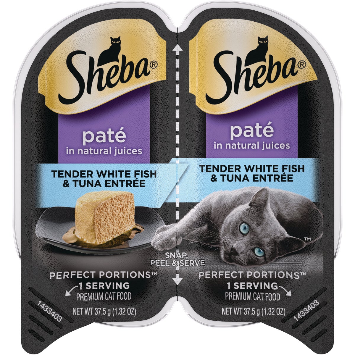 Sheba Perfect Portions Pate 2.6 Oz. Adult Tender Whitefish & Tuna Wet Cat Food