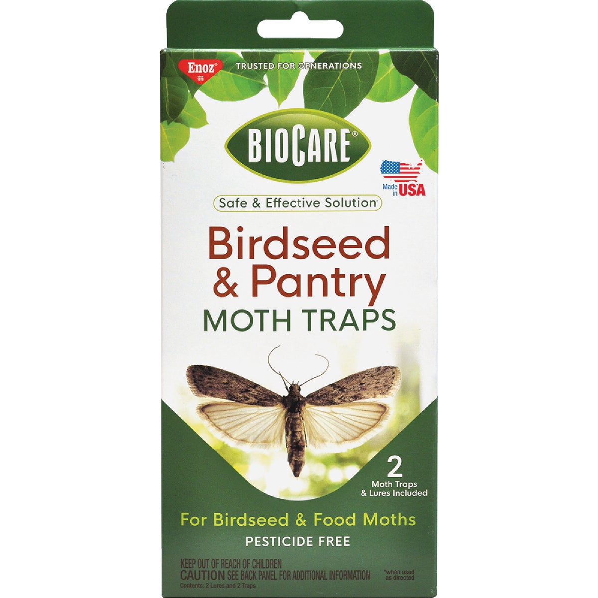 Enoz Glue Birdseed Moth Trap (2-Pack)