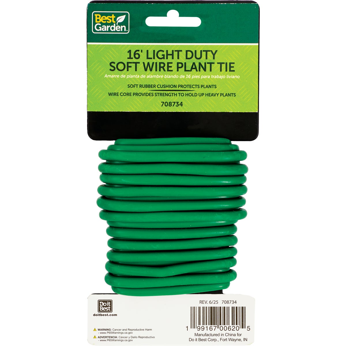 Best Garden 16 Ft. Light-Duty Garden Twist Plant Tie