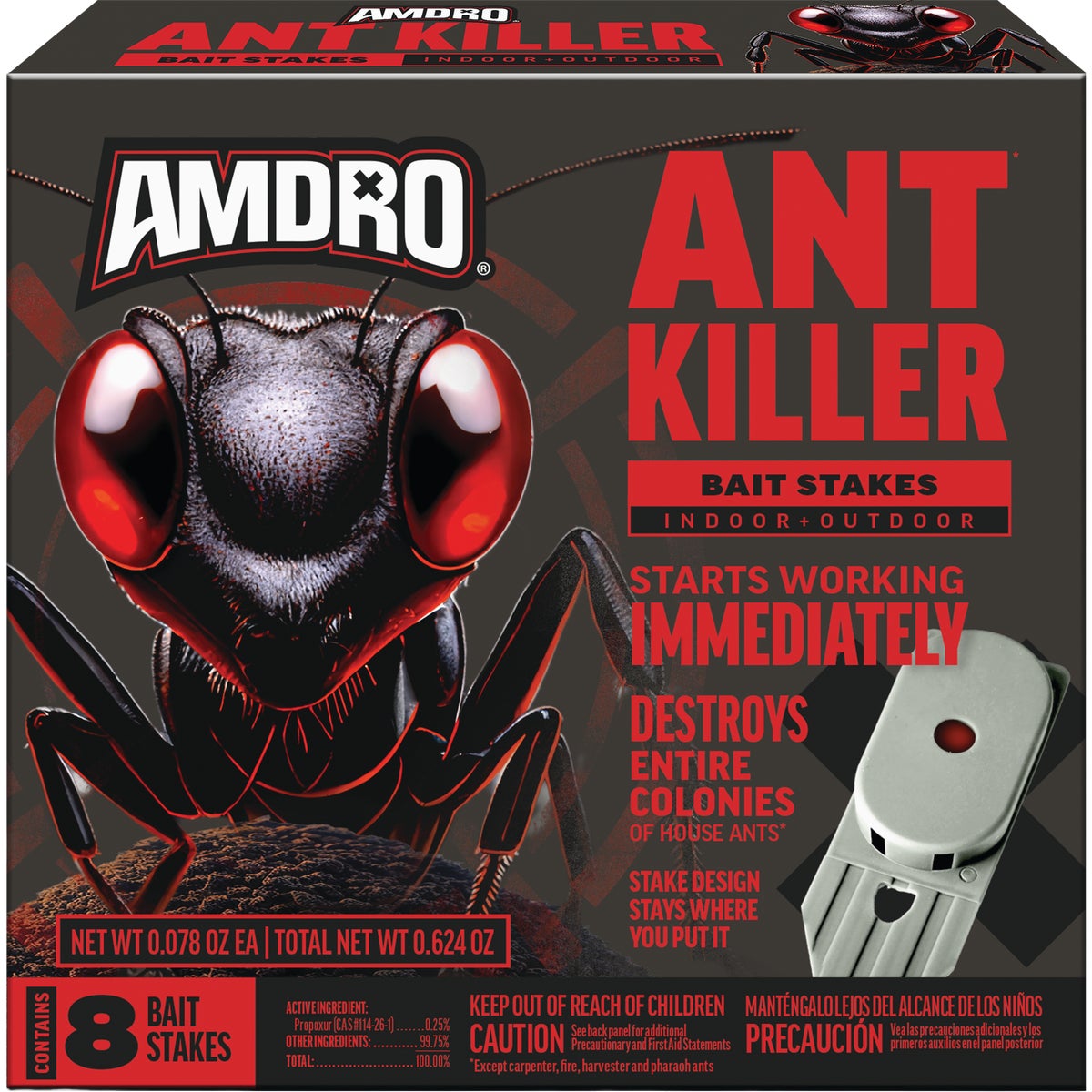 Amdro 1.28 Oz. Solid Ant Bait Stake (8-Pack)