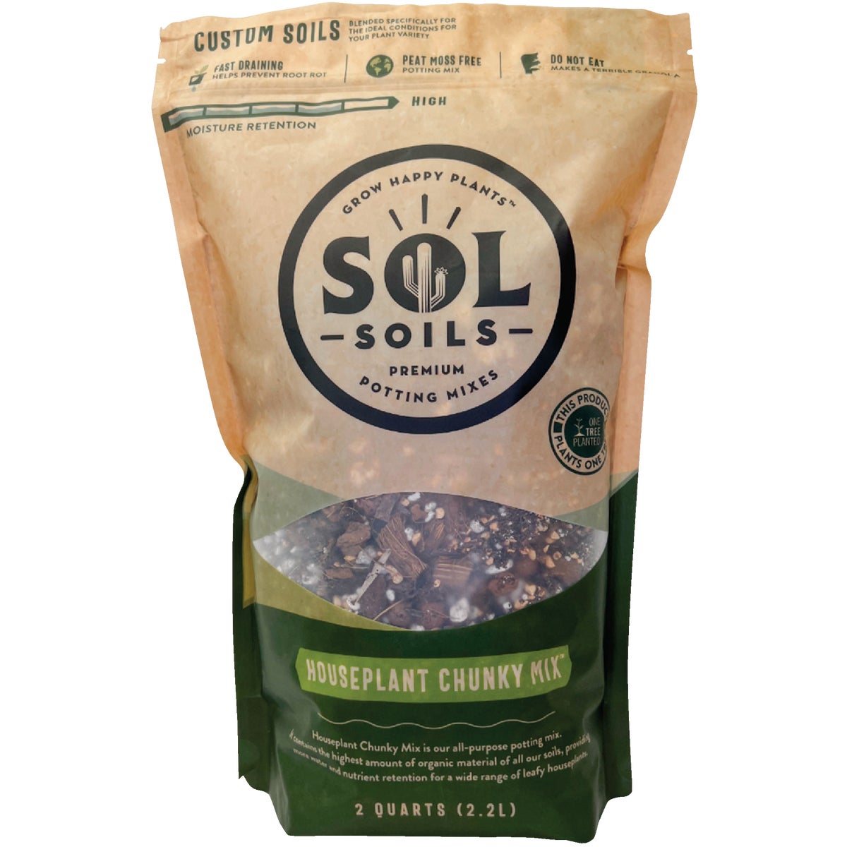 Sol Soils 2 Qt. Houseplant Chunky Mix
