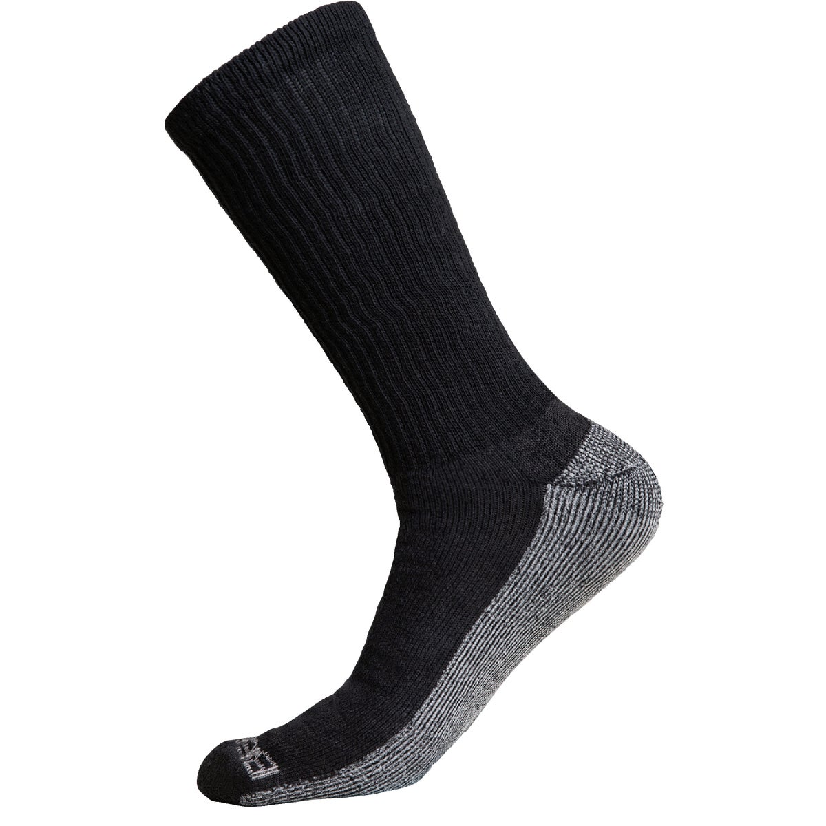 Berne Men's 6 to 12 Black Everyday Work Crew Socks (3-Pack)