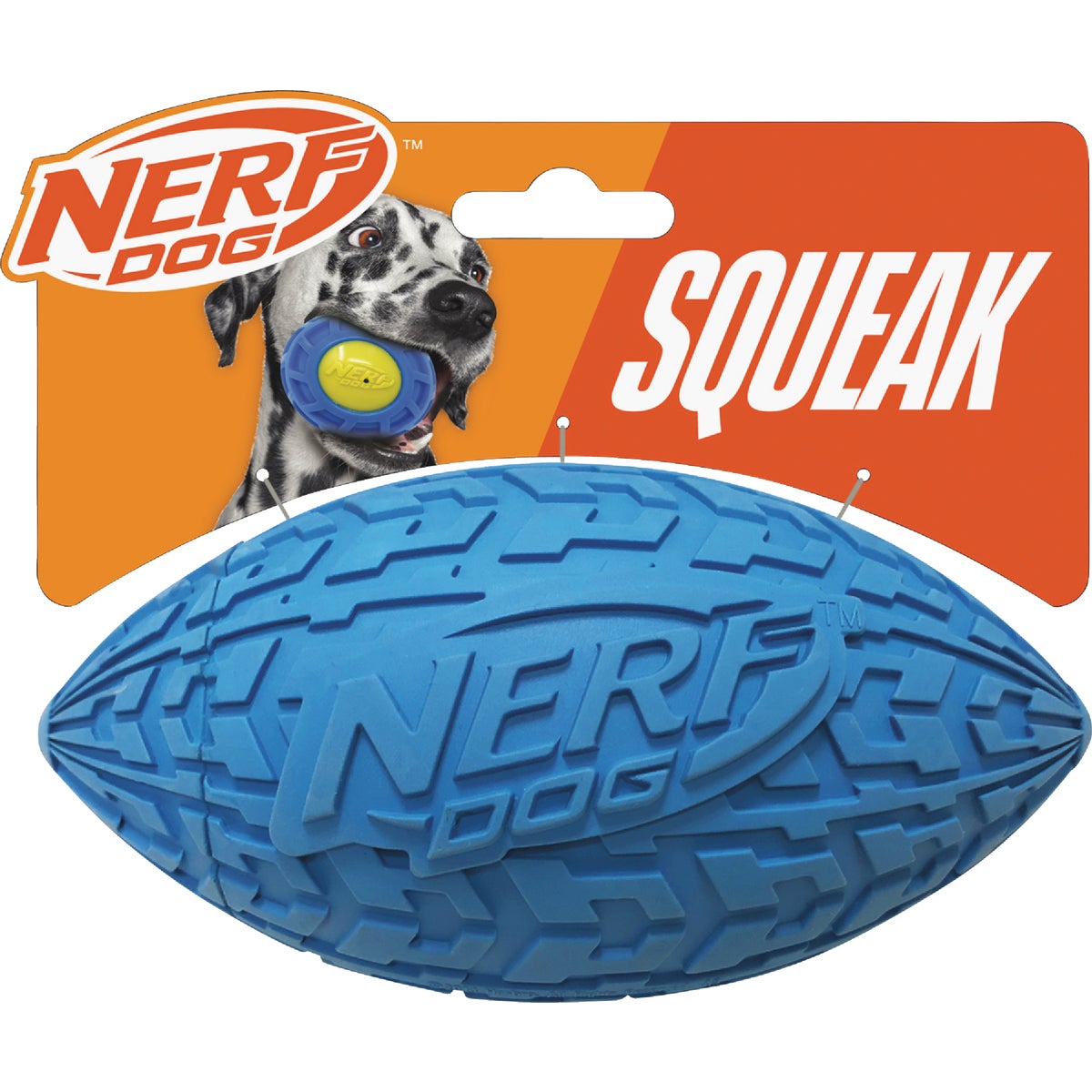 Nerf Dog 6 In. Rubber Tire Squeak Football