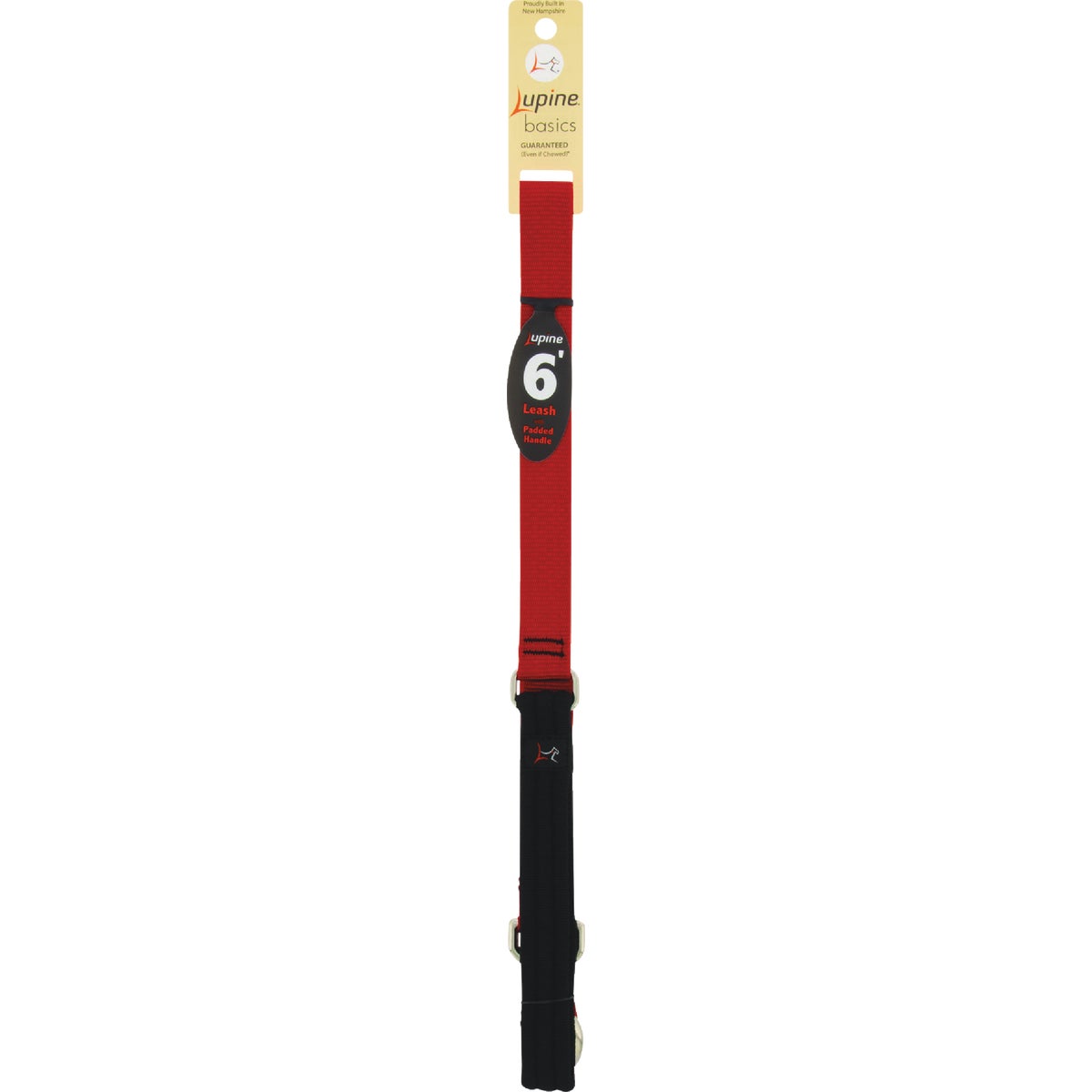 Lupine 1 In. x 6 Ft. Red Dog Leash