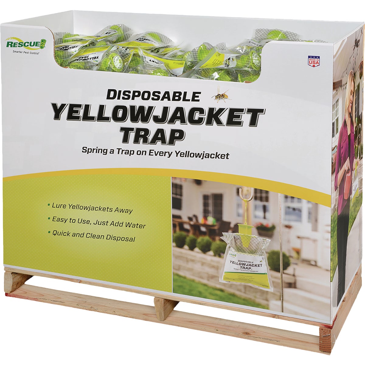 Rescue Disposable Yellow Jacket Trap Display, Western Version