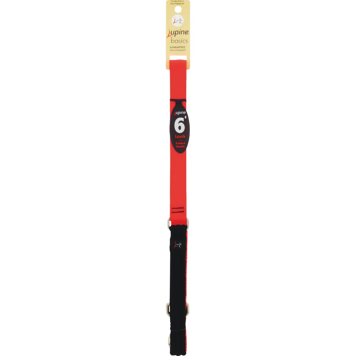 Lupine 1 In. x 6 Ft. Blaze Orange Dog Leash