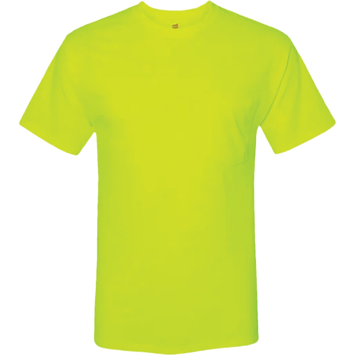 Hanes Men's 2XL Safety Green Workwear T-Shirt (2-Pack)