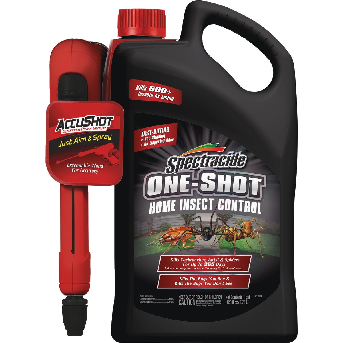 Spectracide One-Shot Home Insect Control 1 Gal. Ready To Use Insecticide With AccuShot Sprayer