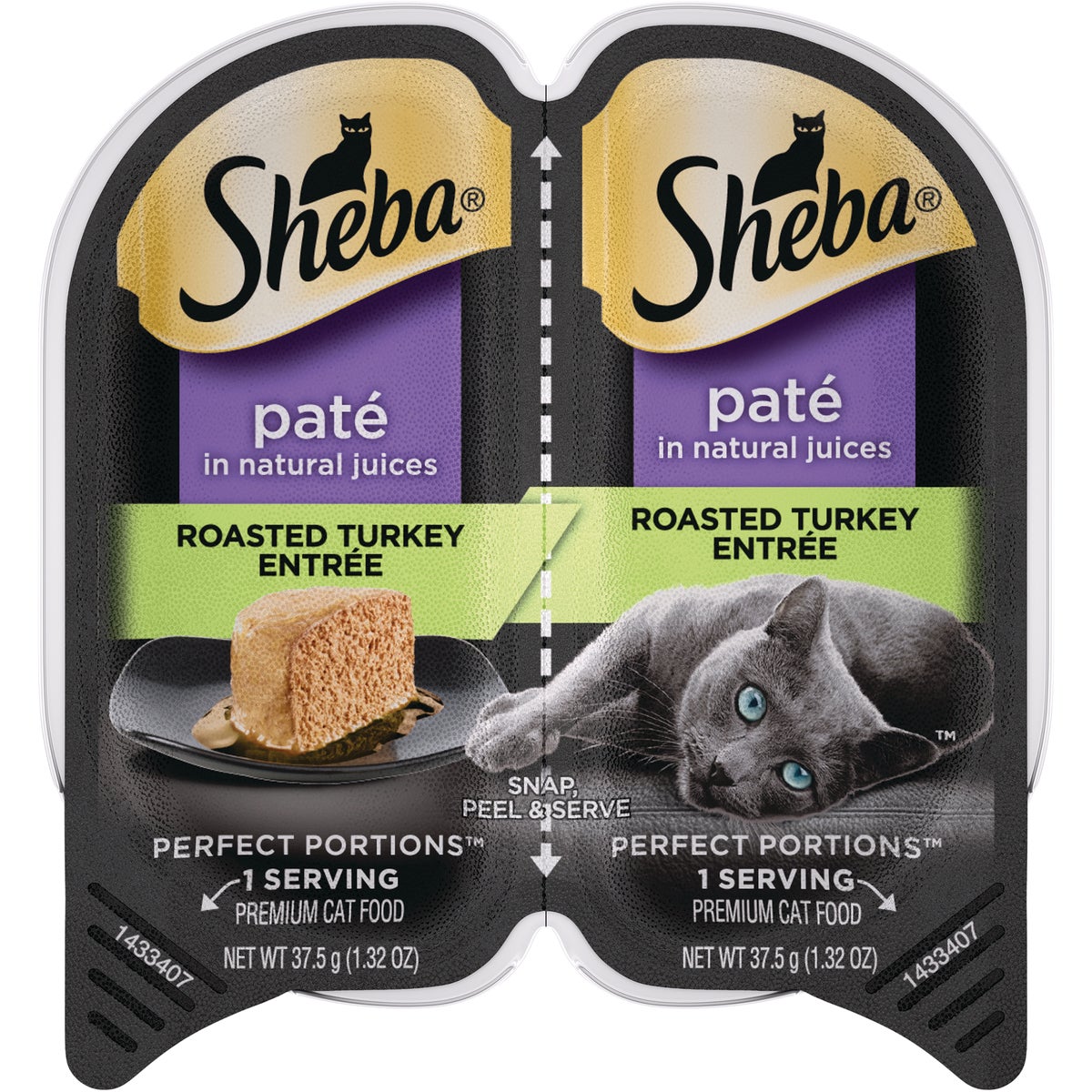 Sheba Perfect Portions Pate 2.6 Oz. Adult Roasted Turkey Wet Cat Food