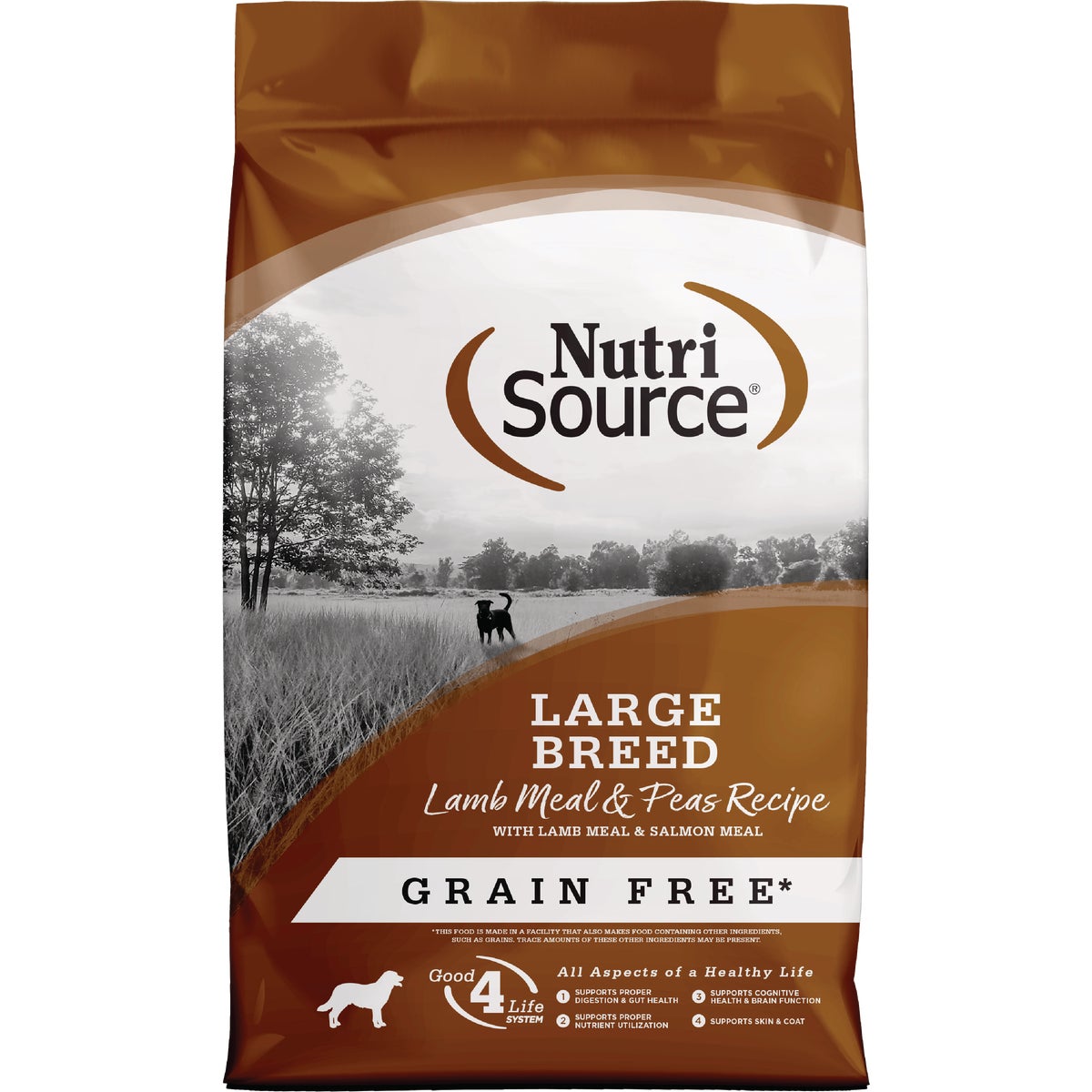 NutriSource 26 Lb. Large Breed Lamb Meal & Peas Recipe Grain Free Dog Food