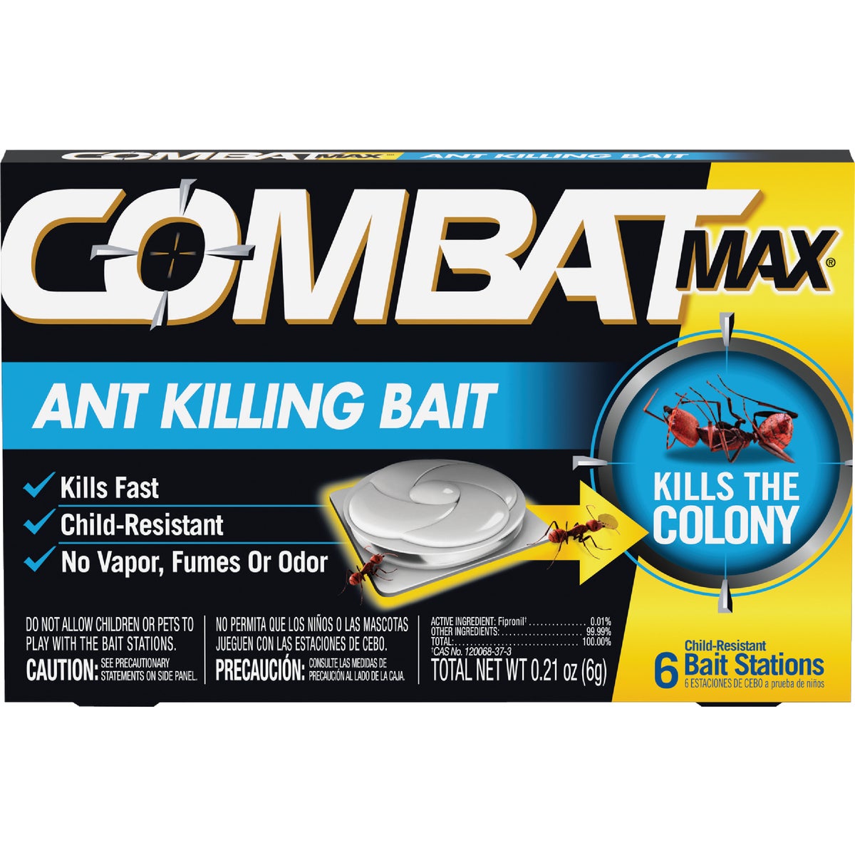 Combat Source Kill Max 0.21 Oz. Solid Ant Bait Station (6-Pack)