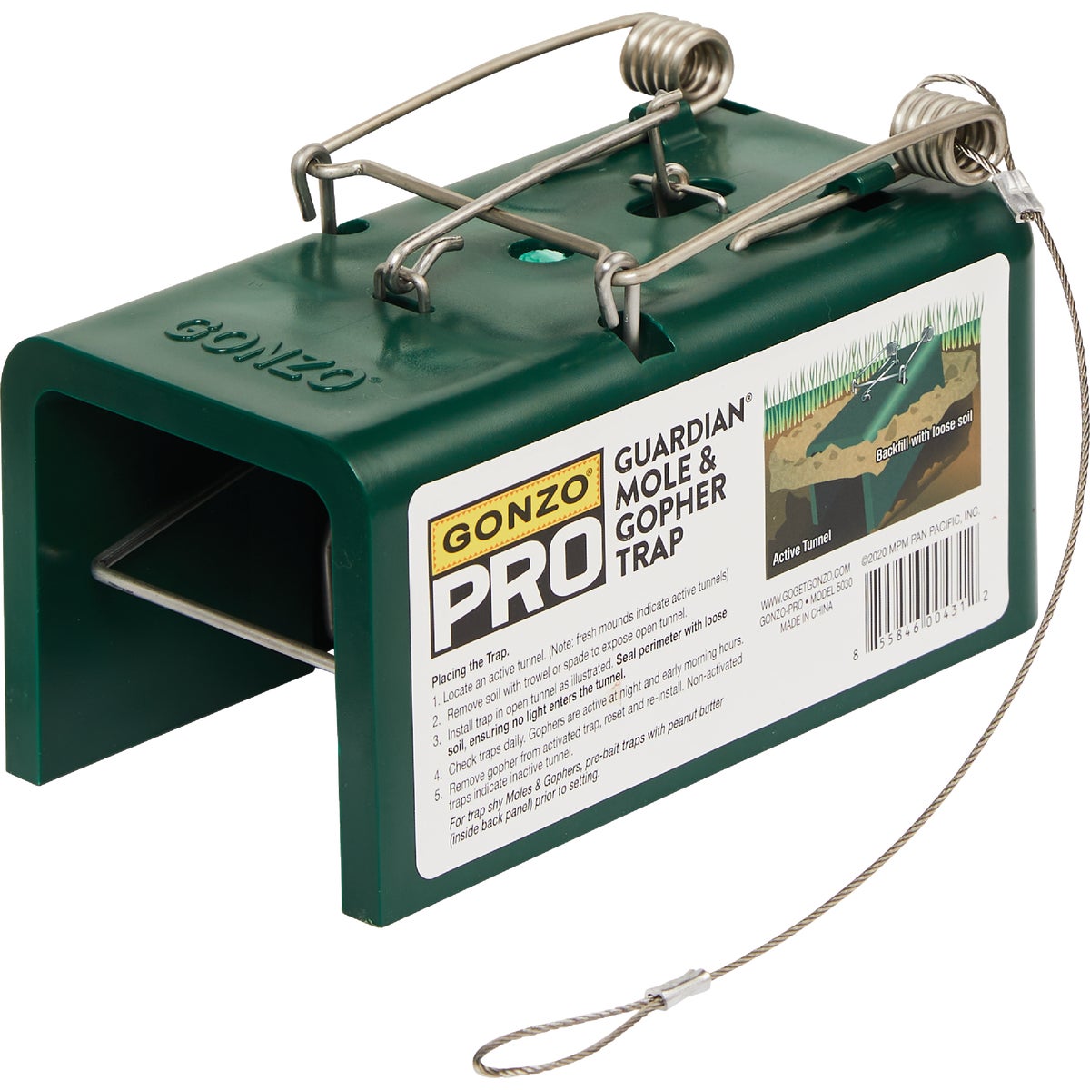 Gonzo Pro Guardian Box Design Mole & Gopher Trap